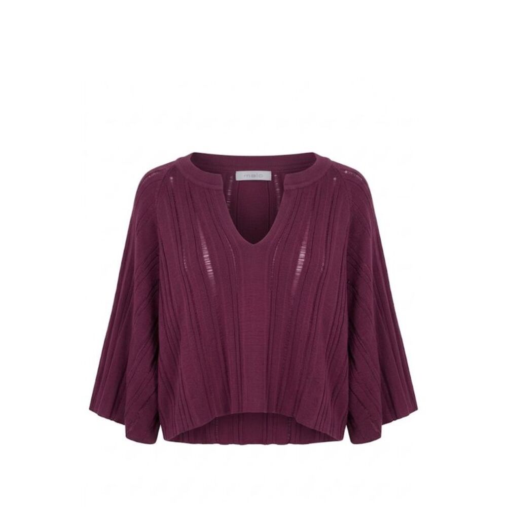 Malo Purple Cotton Women Women's Sweater